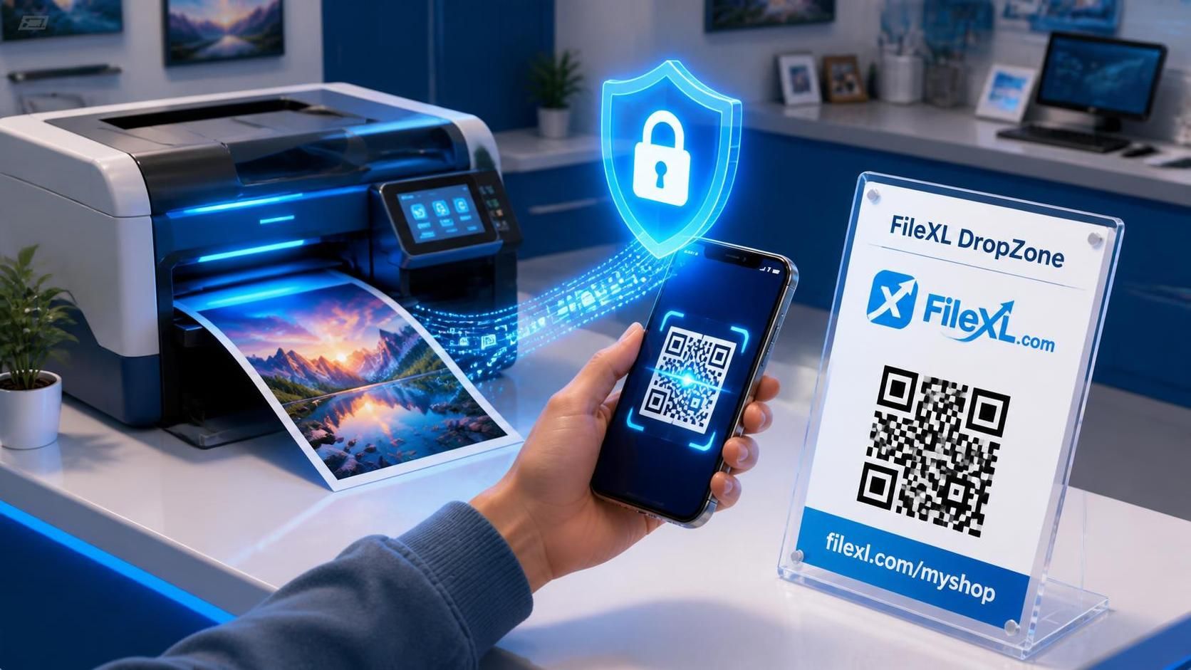 How To Receive Files For Printing Without Asking For Customers Phone Numbers